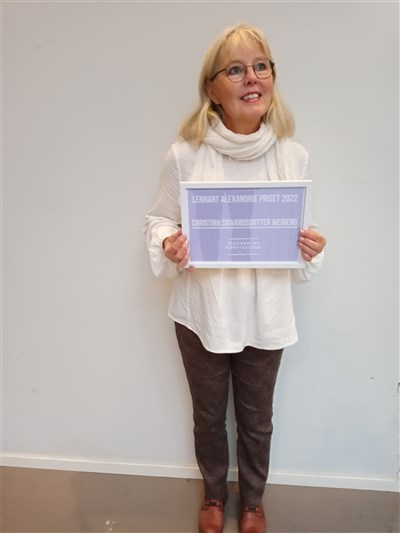Christina Sigvardsdotter Weiberg, Stockholms Konstsalong, Lennart Alexandrie-priset 2022