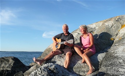 Clas och Christina Weiberg. Skärgården, musik