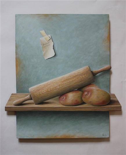 Christina Sigvardsdotter Weiberg, Bakad potatis, akrylm&aring;leri